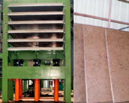 Machine de pressage de fibres multi-pièces